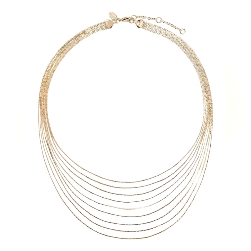 NWT Dainty Multi Layered Chain Necklace